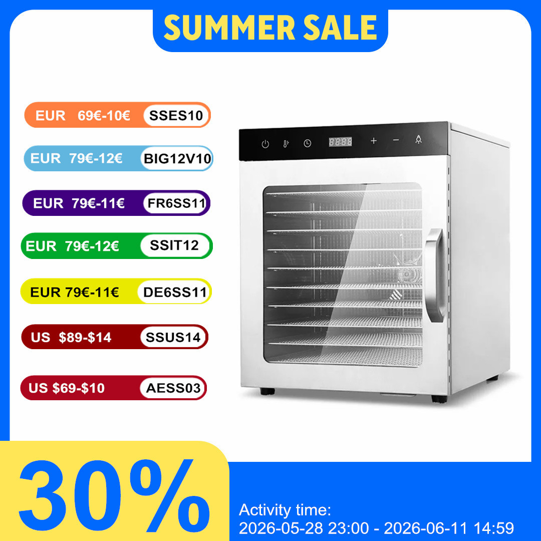 Commercial Food Dehydrator - 10 layer Food Dehydration Dried Fruit