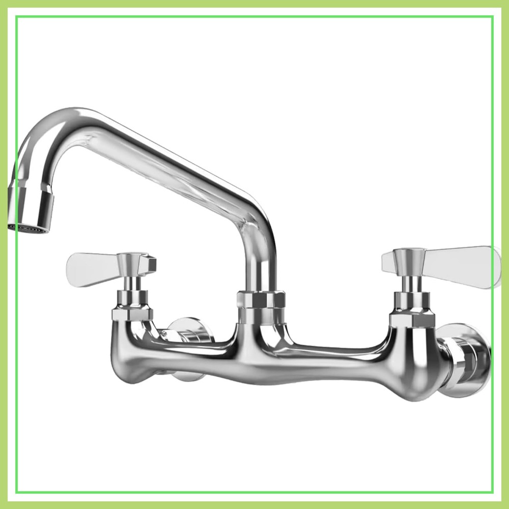 Commercial Kitchen Mixer - Wall Mount Kitchen Faucet 8