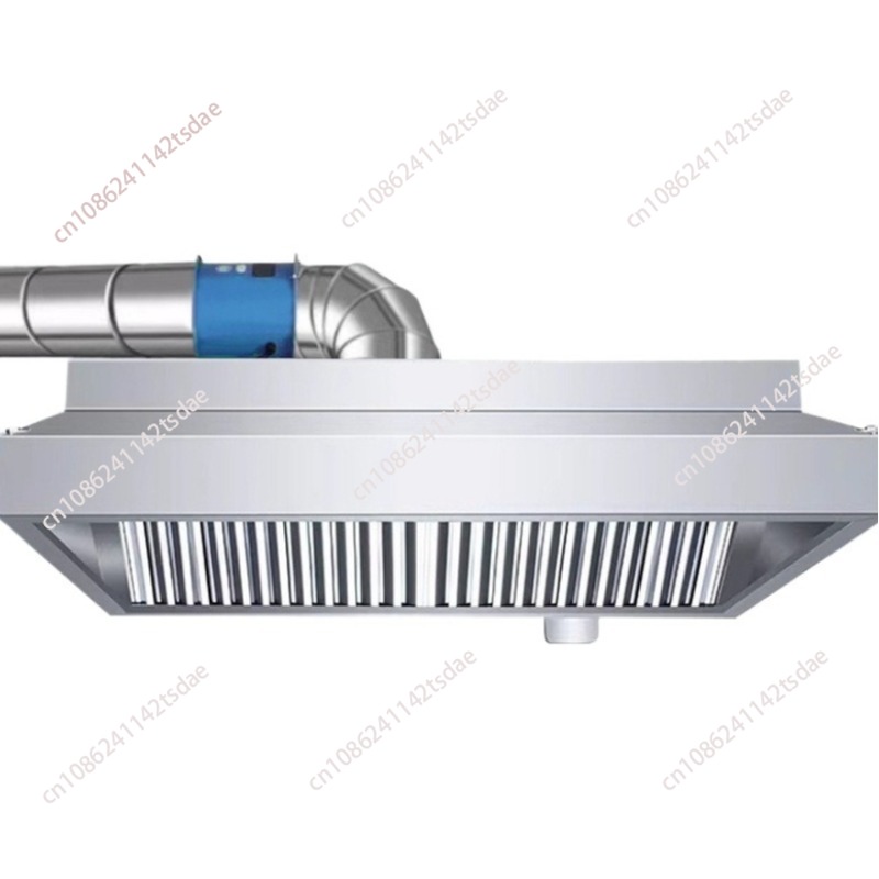 Commercial Kitchen Hood Exhaust Fans - Commercial Stainless Steel Range Hood, Large