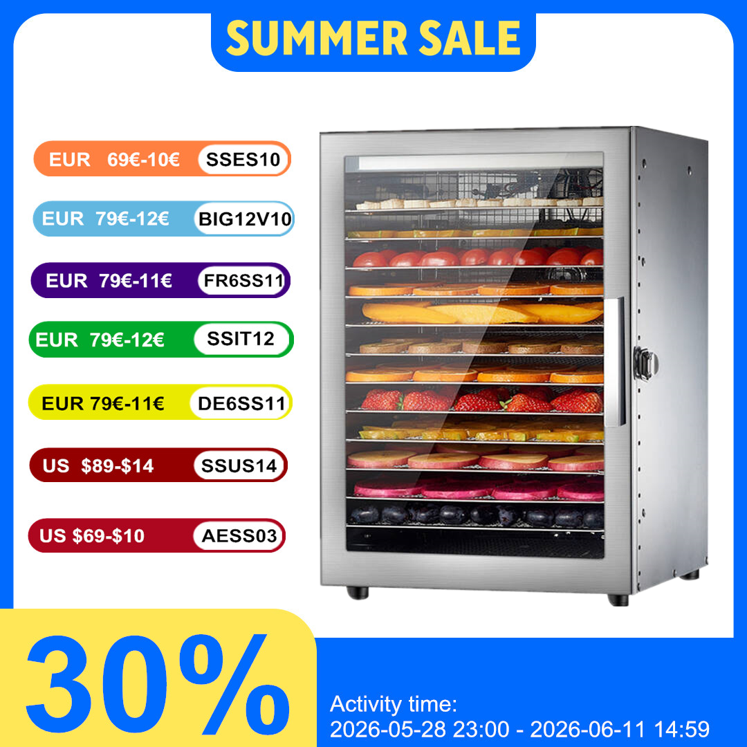 Commercial Food Dehydrator - 220V 110V Dry Fruit Machine Food