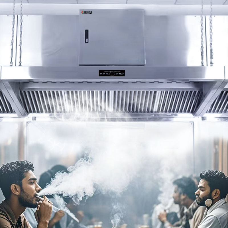 Commercial Kitchen Hood Installation - JINJELI Commercial Smart Stainless Series Range