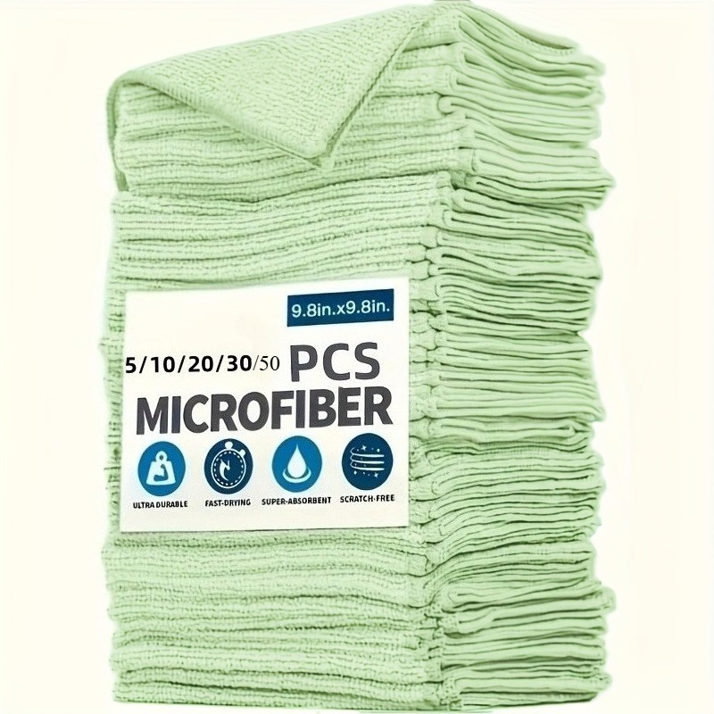 Commercial Kitchen Mixer - 1-50Pcs Light Green Microfiber Kitchen Towels,