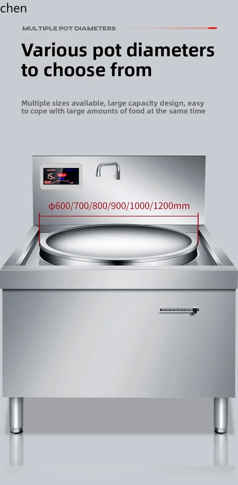 ZML commercial induction cooke - Commercial Kitchen Stove บทวิจารณ์และราคา