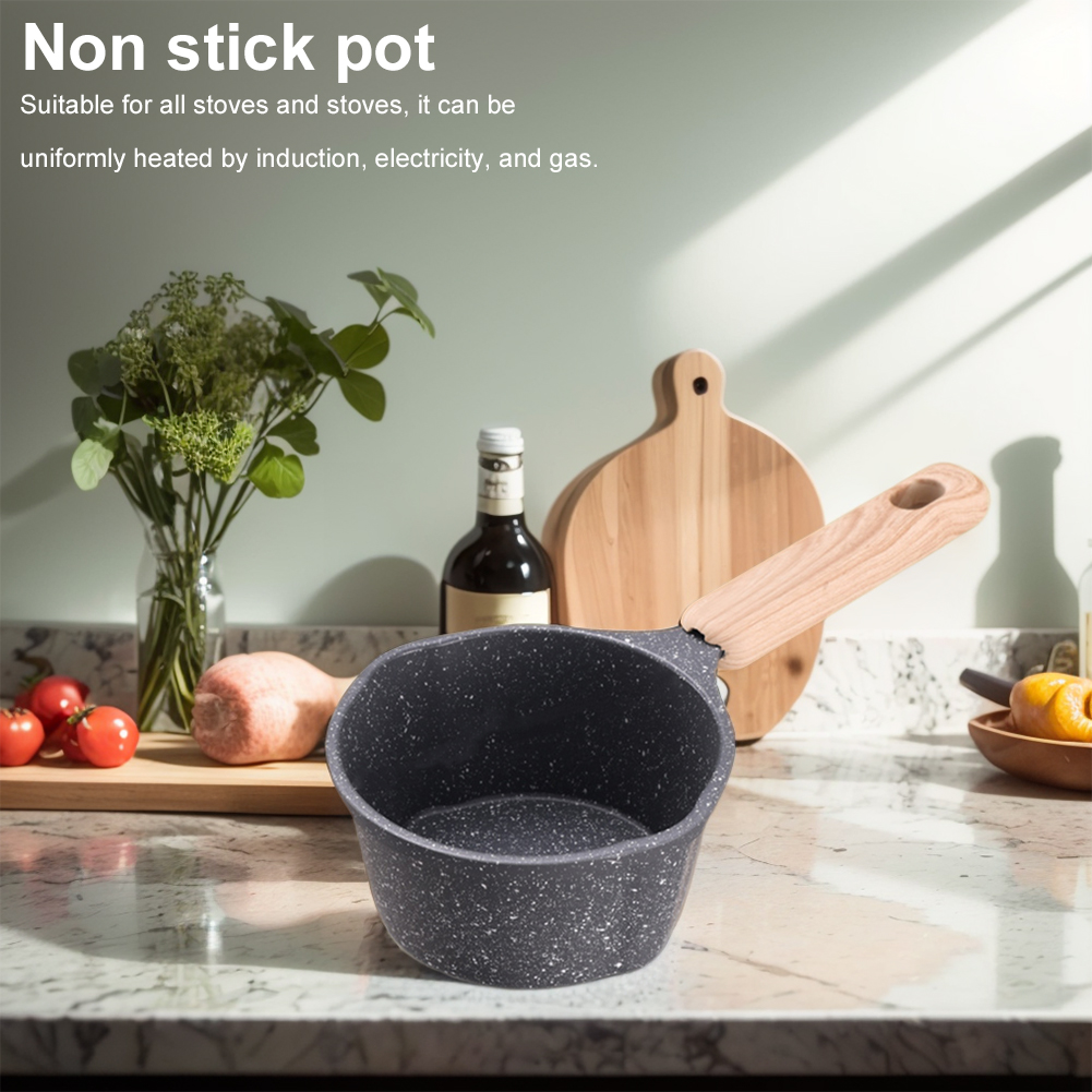 Mini Boiling Pan Wooden Handle - Commercial Kitchen Stove บทวิจารณ์และราคา