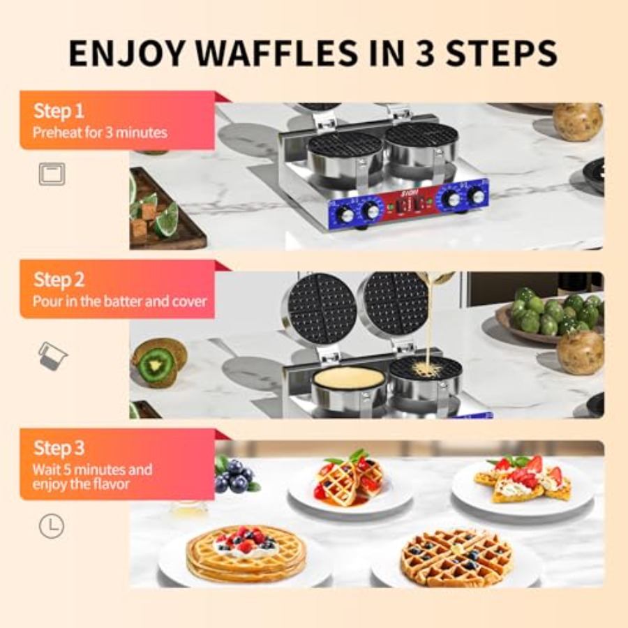 Commercial waffle maker for re - Waffle Maker Commercial บทวิจารณ์และราคา
