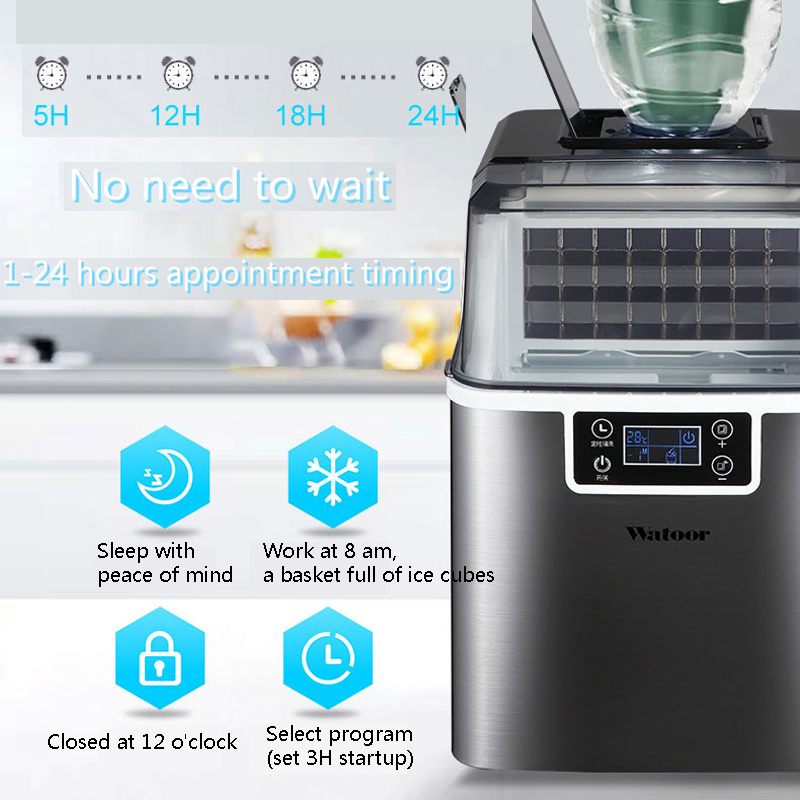 PBOBP Ice Cube Maker 30KG Wate - Commercial Kitchen Ice Machine บทวิจารณ์และราคา