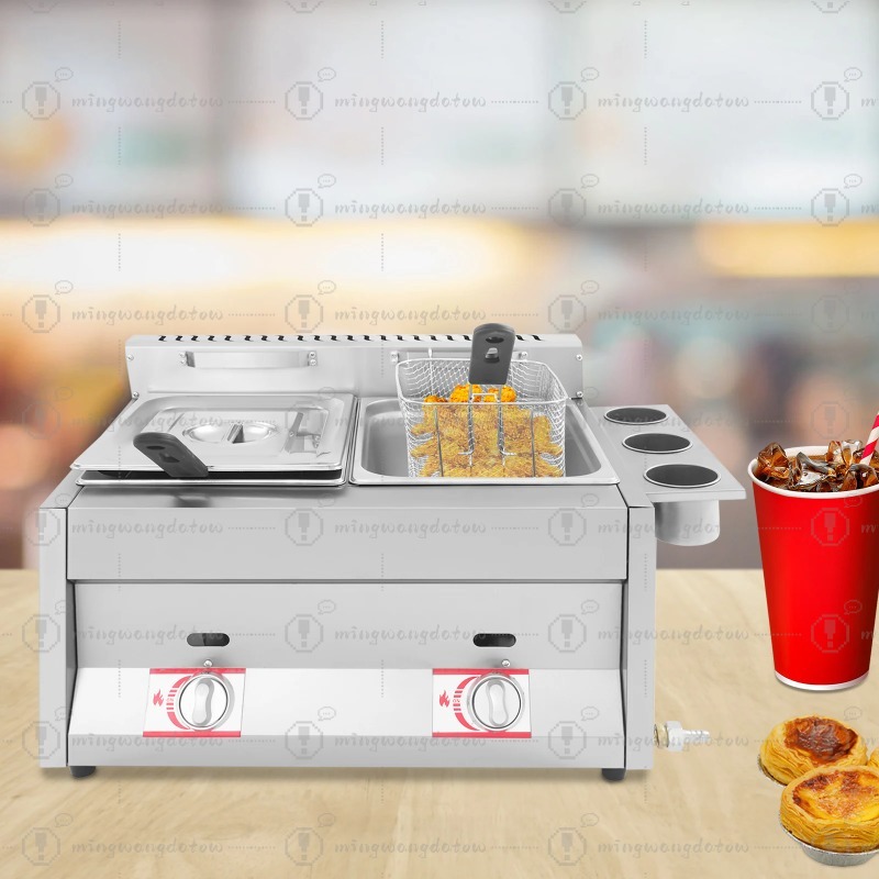 NEW Commercial Gas Deep Fryer  - Commercial Kitchen Machinery บทวิจารณ์และราคา