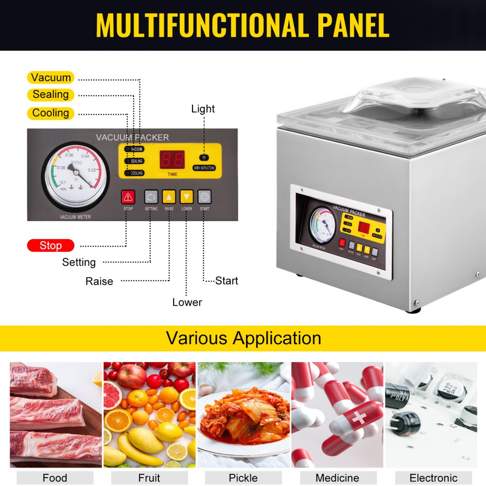 10V Chamber Vacuum Sealer DZ 2 - Commercial Kitchen Machinery บทวิจารณ์และราคา