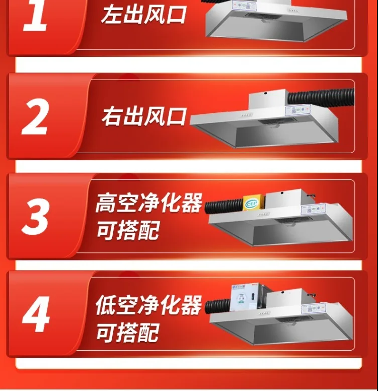 220V Commercial Range Hood Kit - Commercial Kitchen Hood Exhaust Fans บทวิจารณ์และราคา