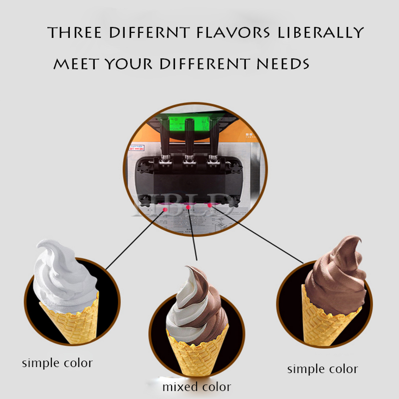 Stainless Steel Soft Ice Cream - Commercial Kitchen Ice Machine บทวิจารณ์และราคา