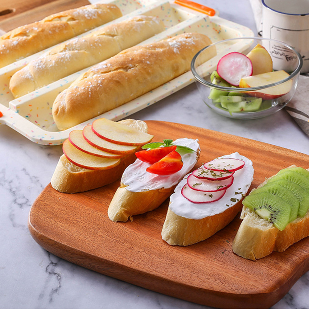 Silicone French Bread Pan Thre - Commercial Kitchen At Home บทวิจารณ์และราคา
