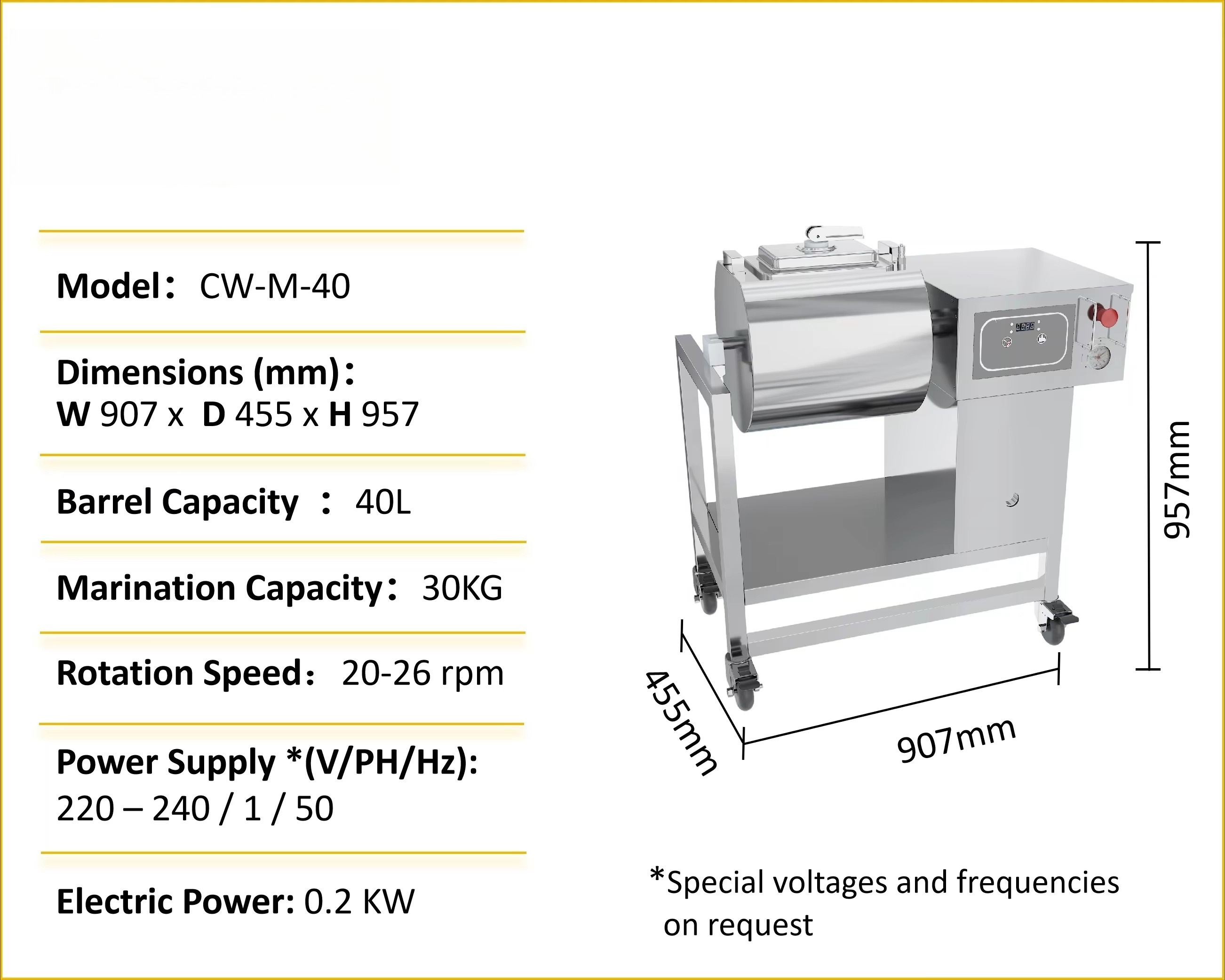40L Commercial Kitchen Vacuum  - Commercial Kitchen Machinery บทวิจารณ์และราคา