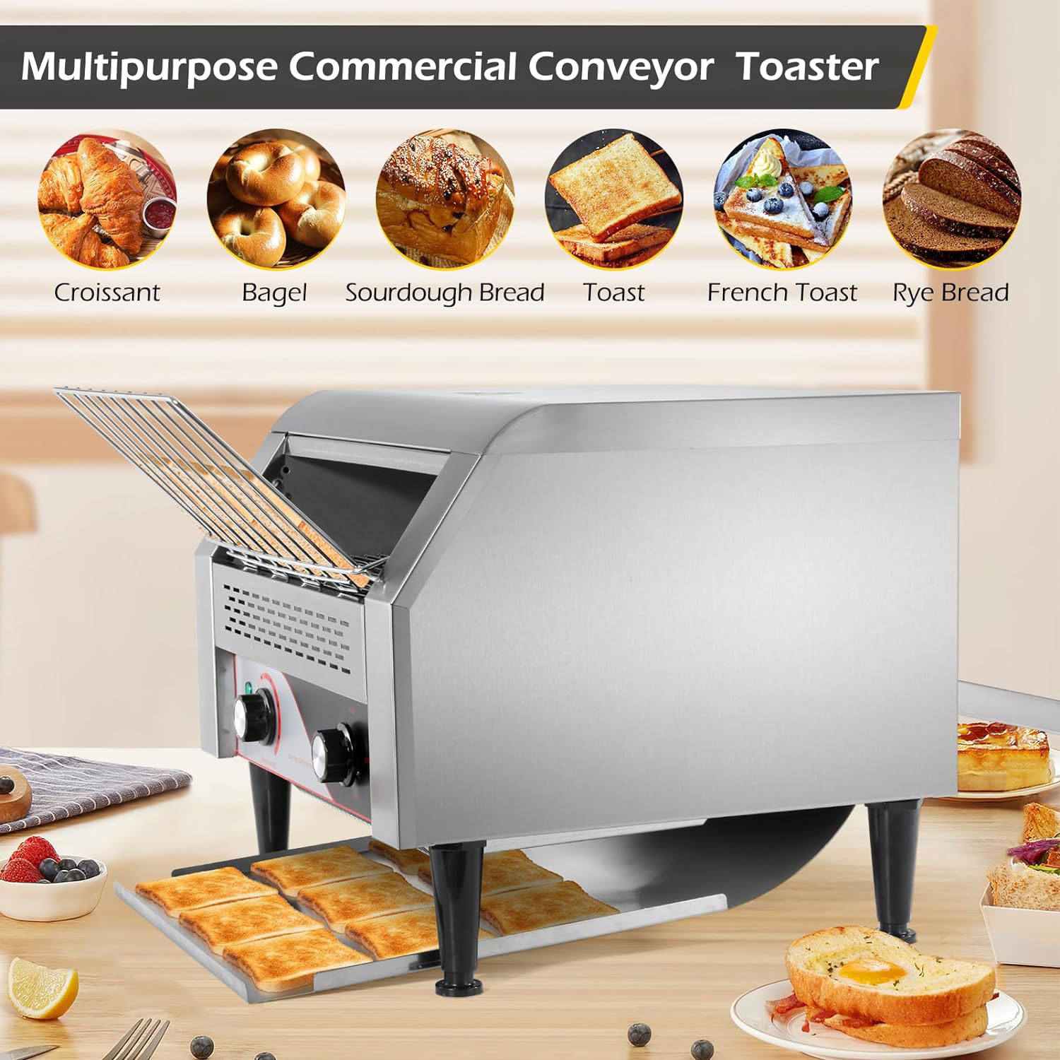 Large Capacity Commercial Toas - Commercial Kitchen At Home บทวิจารณ์และราคา