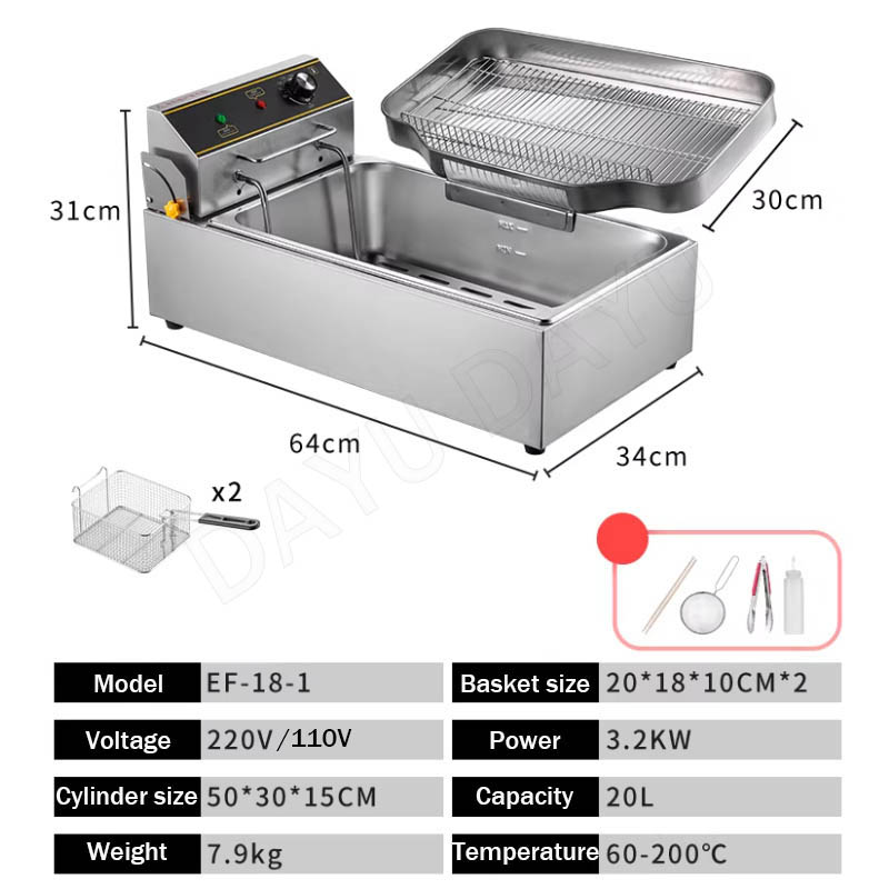 Fryer Commercial Electric Kitc - Commercial Kitchen Stove บทวิจารณ์และราคา